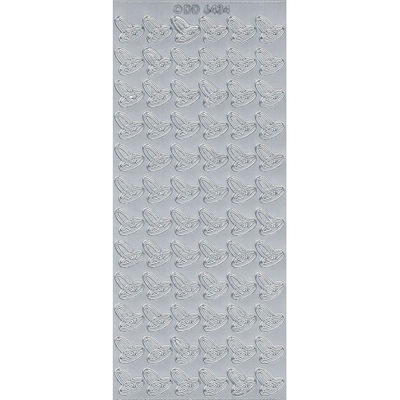 Stickersy naklejki - Obrączki 6434 srebrne