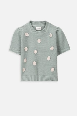 Sweter Dla Dziewczynki 128 Miętowy Coccodrillo WC4