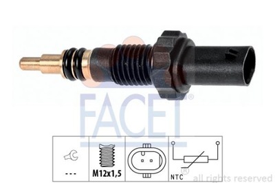 FACET 7.3348 SENSOR TEMPERATURA DE LÍQUIDO CHLODZACEG  