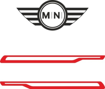 НАКЛЕЙКИ МІНІ COOPER РЕМНІ NA БОКИ R50 R53 R56 
