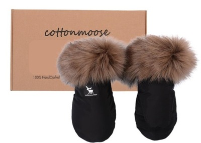 CottonMoose HANDMUFF YUKON Rękawice do wózka Black