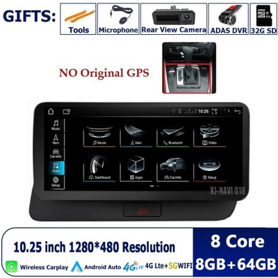 NAVEGACIÓN GPS PARA AUDI Q5 2009-2017 RHD CAR CARPLAY RADIO AUTO ANDROID 13  