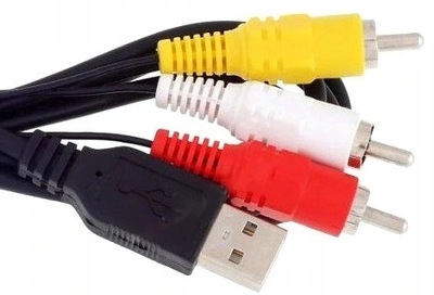 Kabel wtyk USB - 3x wtyk RCA cinch 1,5m audio(0607