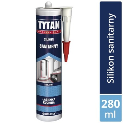 Silikon Sanitarny brązowy 280 ml Tytan