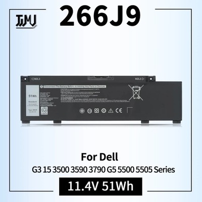 266J9 bateria do Dell G3 15 3500 3590 3790 G5 15