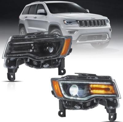 Фара лампа kpl vland full led neon тюнінг jeep grand cherokee wk2 lift фото №1