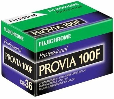 Film fotograficzny Fujifilm Fujichrome Provia 100F/36 klisza slajd 35mm