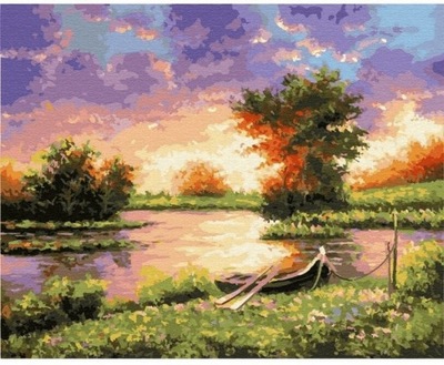 Malowanie po numerach Letni krajobraz 40x50cm