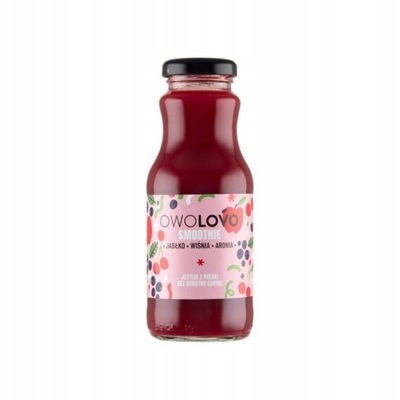 OWOLOVO Smoothie Jabłko wiśnia aronia 250ml