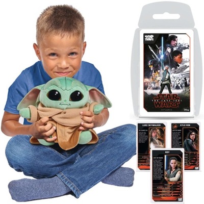 STAR WARS MASKOTKA BABY YODA MANDALORIAN GRATIS GRA TOP TRUMPS OSTATNI JEDI