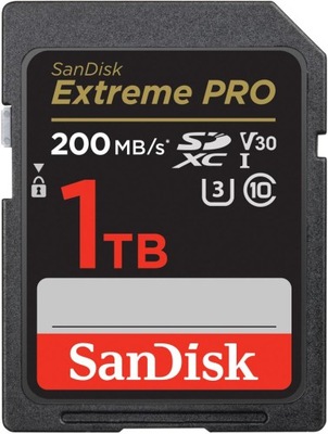 SANDISK EXTREME PRO SDXC 1TB 200/140MBs C10 V30