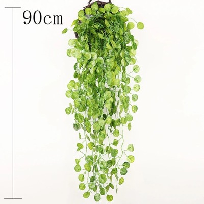 90cm sztuczne rośliny zielone wiszące liście