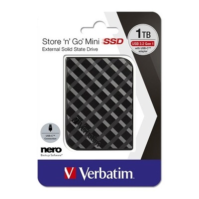 SSD Verbatim 2.5", USB 3.2 Gen 1, 1000GB, GB,