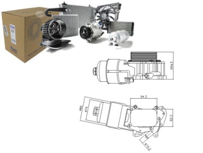 Nissens 90703 радиатор масла, масло двигательный фото №1