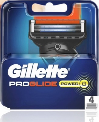 GILLETTE PROGLIDE POWER WKŁADY 4SZT