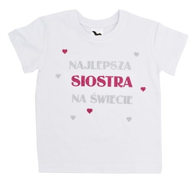 Koszulka t-shirt NAJLEPSZA SIOSTRA NA ŚWIECIE r110