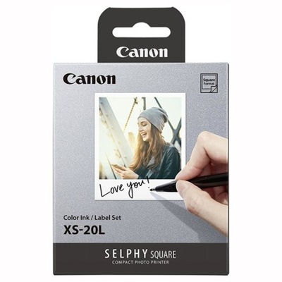 Canon XS-20L papier + ink, papier i folia, samoprzylepna, biały, 20 szt., 4