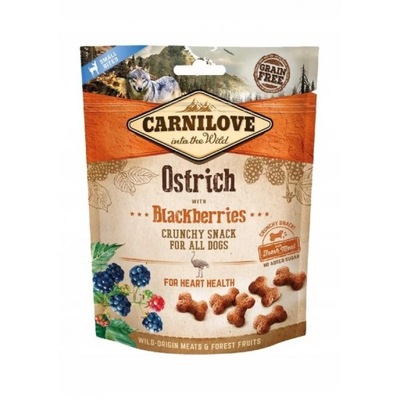 Przysmak dla psa Carnilove Snack Dog Fresh Crunchy Ostrich+Berries 200g