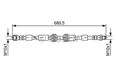 BOSCH 1 987 481 734 CABLE DE FRENADO ELÁSTICO  