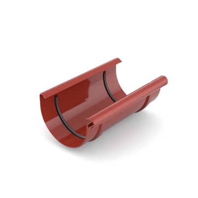BRYZA Złączka rynnowa plastikowa Ø 125 mm, kolor czerwony RAL 3011