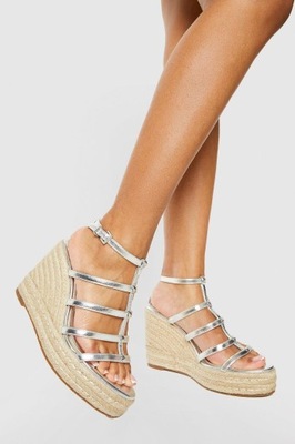 BOOHOO SANDAŁ ESPADRYLE KOTURN UZK XXJ__41