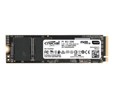 OUTLET Crucial 1TB M.2 PCIe NVMe P1