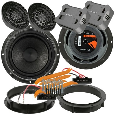 HERTZ ESK CK 165 ALTAVOCES VW GOLF 6 PARTE DELANTERA DISTANCIAS  