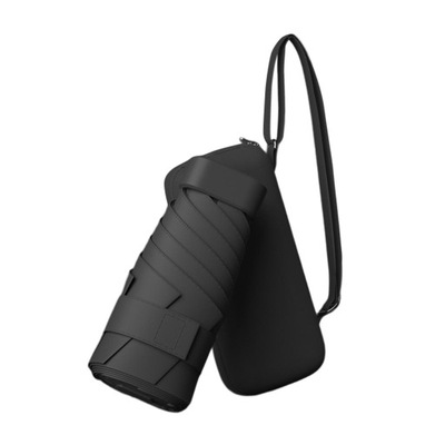 ch-Mini Umbrellas Travel Umbrella with Case Black
