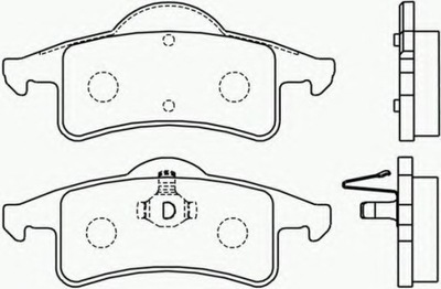 КОЛОДКИ ГАЛЬМІВНІ ЗАД CHEROKEE -01,