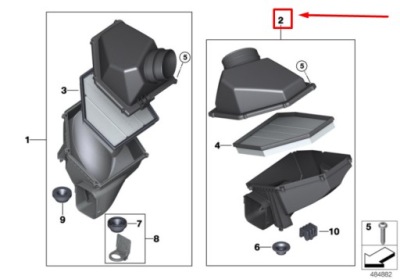 Bmw 8 coupe f92 air фільтр box 7856922 13717856922 фото №1
