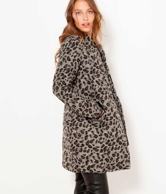 CAMAIEU PŁASZCZ ANIMAL PRINT 89J XXH__L