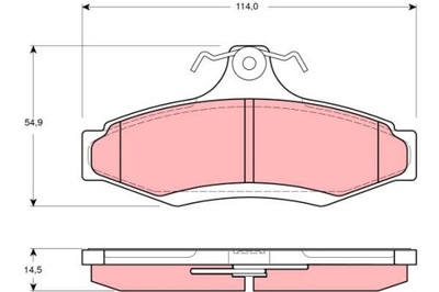 КОЛОДКИ ДИСКОВЫЕ ТОРМОЗНОЕ TRW GDB3172 фото