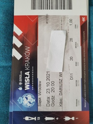 bilet Wisła Kraków -Śląsk Wrocław