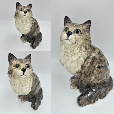 nmmt3 BESWICK ENGLAND Duży kot Porcelanowy