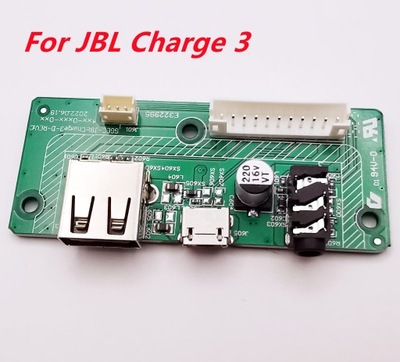 Dla JBL CHARGE3 USB 2.0 gniazdo Audio płyta zasil