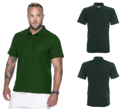 KOSZULKA POLO MĘSKA Z KRÓTKIM RĘKAWEM GREEN S