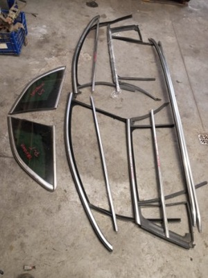 Opel insignia скло накладки рейлінги хром kpl фото №1