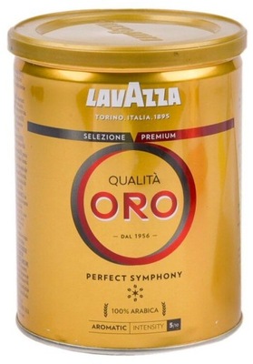 Lavazza Oro kawa mielona PUSZKA 250g 100% arabica