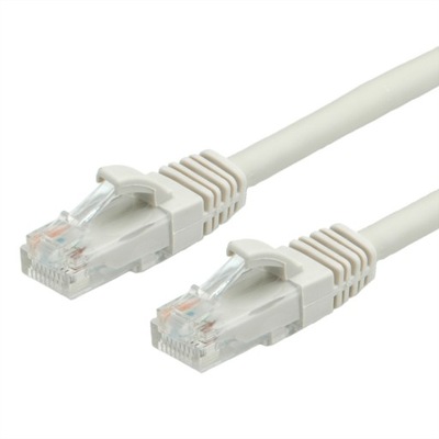 Kabel sieciowy LAN UTP Cat.6A RJ45 szary 10m