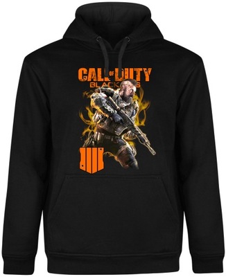 BLUZA MĘSKA Z KAPTUREM CALL OF DUTY GRA PREZENT MARVEL CZARNA R-M A487