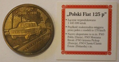 ORLEN - Fiat 125 p - Kultowe Polskie Samochody + PUDEŁECZKO + CERTYFIKAT