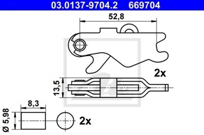 03.0137-9704.2/ATE JUEGO NAPR.SZCZEK HAM.POSTOJOWEGO  