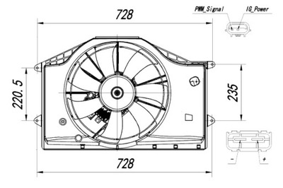 NRF VENTILADOR DEL RADIADOR HONDA CIVIC X 1.0 1.5 08.16-  