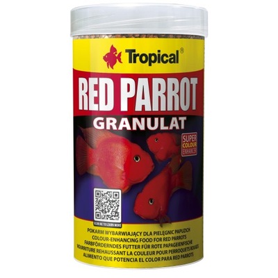 Tropical Red Parrot Granulat Pokarm dla pielęgnic papuzich 250ml