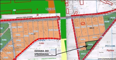 Działka, Linin, 1700 m²