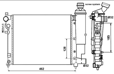 РАДИАТОР ДВИГАТЕЛЯ