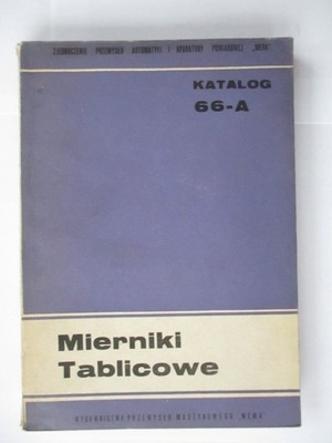 Katalog 66 A MIERNIKI TABLICOWE