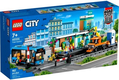 KLOCKI LEGO CITY STACJA KOLEJOWA Z AUTOBUSEM 60335
