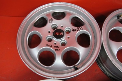 MINI ONE COOPER R50 R53 R56 LLANTA ALUMINIO 15'' 4X100 5.5J ET45 PLATEADA  