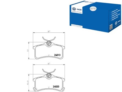 HELLA PAGID КОЛОДКИ ГАЛЬМІВНІ 446602010 446620130 4